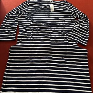 GAP Navy and White Striped Shirt XL